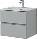 Aquanet Мебель для ванной Алвита New 60 2 ящика подвесная серая матовая – фотография-30